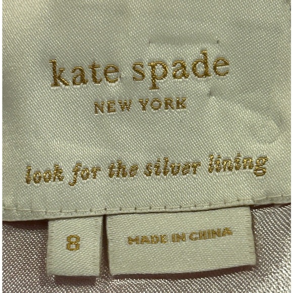 Kate Spade Jillian Pink Dress Silk Sleeveless Bow Size 8‎ VGUC - Picture 12 of 13